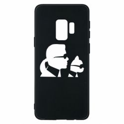 Чехол для Samsung S9 Karl and the cat with glasses - PrintSalon