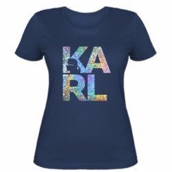 Женская футболка Karl fashion designer - PrintSalon