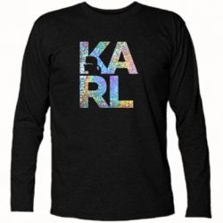 Футболка с длинным рукавом Karl fashion designer - PrintSalon