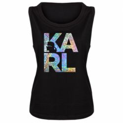 Женская майка Karl fashion designer - PrintSalon