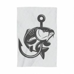 Полотенце с принтом Карп на крючке - PrintSalon