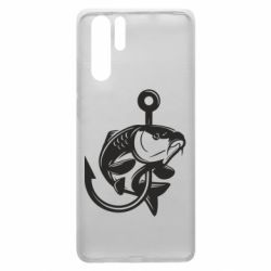 Чехол для Huawei P30 Pro Карп на крючке