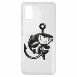 Чехол для Samsung A41 Карп на крючке