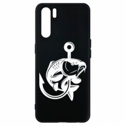 Чехол для Oppo A91/Reno3 Карп на крючке - PrintSalon