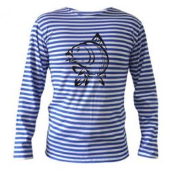 Тельняшка с длинным рукавом Карп - PrintSalon