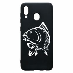 Чехол для Samsung A20 Карп - PrintSalon