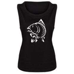 Женская майка Карп - PrintSalon