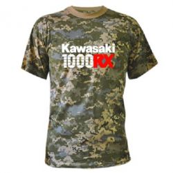 Камуфляжная футболка Kawasaki 1000RX - PrintSalon