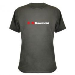 Камуфляжная футболка Kawasaki Logo - PrintSalon