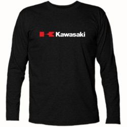 Футболка с длинным рукавом Kawasaki Logo - PrintSalon