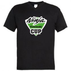 Чоловіча футболка з V-подібним вирізом Kawasaki Ninja Cup - PrintSalon