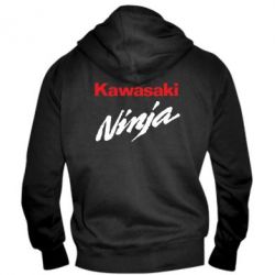 Мужское худи на молнии Kawasaki Ninja - PrintSalon