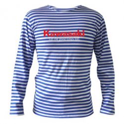 Тельняшка с длинным рукавом Kawasaki. Let the good times roll. - PrintSalon