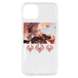 Чехол для iPhone 14 Plus Kazuha with anemo symbol