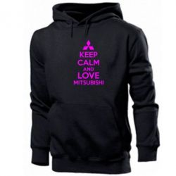 Чоловіче худі Keep calm an love mitsubishi - PrintSalon