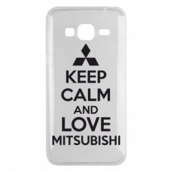 Чохол для Samsung J3 2016 Keep calm an love mitsubishi - PrintSalon