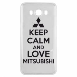 Чохол для Samsung J7 2016 Keep calm an love mitsubishi - PrintSalon