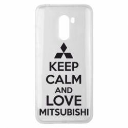 Чохол для Xiaomi Pocophone F1 Keep calm an love mitsubishi - PrintSalon
