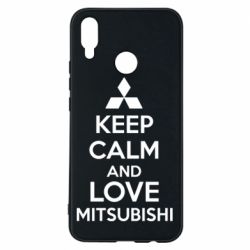 Чохол для Huawei P Smart Plus 2018 Keep calm an love mitsubishi - PrintSalon