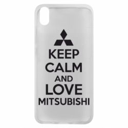 Чохол для Xiaomi Redmi 7A Keep calm an love mitsubishi - PrintSalon