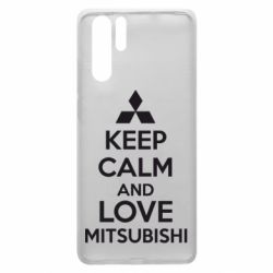Чохол для Huawei P30 Pro Keep calm an love mitsubishi - PrintSalon