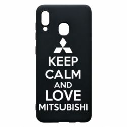 Чохол для Samsung A30 Keep calm an love mitsubishi - PrintSalon