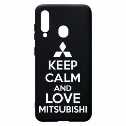 Чохол для Samsung A60 Keep calm an love mitsubishi - PrintSalon