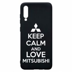 Чохол для Samsung A70 Keep calm an love mitsubishi - PrintSalon