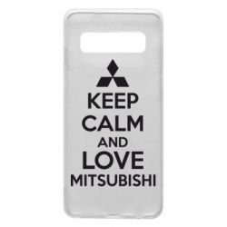 Чохол для Samsung S10 Keep calm an love mitsubishi - PrintSalon