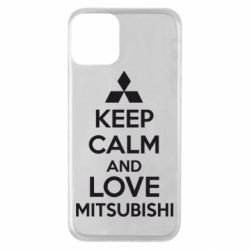 Чохол для iPhone 11 Keep calm an love mitsubishi - PrintSalon
