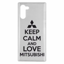 Чохол для Samsung Note 10 Keep calm an love mitsubishi - PrintSalon