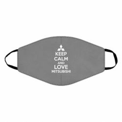 Маска багаторазова Keep calm an love mitsubishi - PrintSalon