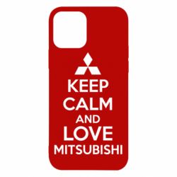 Чохол для iPhone 12 Keep calm an love mitsubishi - PrintSalon