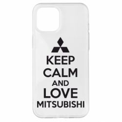 Чохол для iPhone 12 Pro Max Keep calm an love mitsubishi - PrintSalon