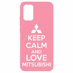 Чохол для Samsung A02s/M02s Keep calm an love mitsubishi - PrintSalon