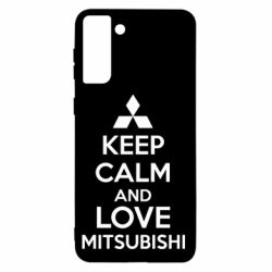 Чохол для Samsung S21+ Keep calm an love mitsubishi - PrintSalon