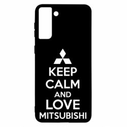 Чохол для Samsung S21 Ultra Keep calm an love mitsubishi - PrintSalon