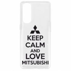 Чохол для Oppo Reno 4 Pro Keep calm an love mitsubishi - PrintSalon