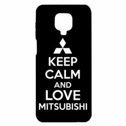 Чохол для Xiaomi Redmi Note 9S / 9Pro / 9Pro Max Keep calm an love mitsubishi - PrintSalon
