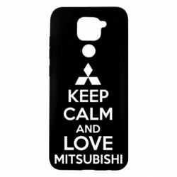 Чохол для Xiaomi Redmi Note 9 / Redmi 10X Keep calm an love mitsubishi - PrintSalon