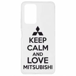 Чохол для Xiaomi Redmi Note 10 Pro Keep calm an love mitsubishi - PrintSalon