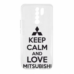 Чохол для Xiaomi Redmi 9 Keep calm an love mitsubishi - PrintSalon