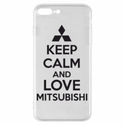 Чохол для iPhone 8 Plus Keep calm an love mitsubishi - PrintSalon