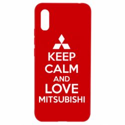 Чохол для Xiaomi Redmi 9a Keep calm an love mitsubishi - PrintSalon