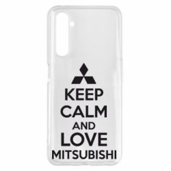 Чохол для Realme 6 Pro Keep calm an love mitsubishi - PrintSalon