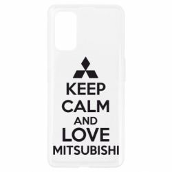 Чохол для Realme 7 Pro Keep calm an love mitsubishi - PrintSalon