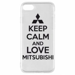 Чохол для iPhone SE 2022 Keep calm an love mitsubishi - PrintSalon