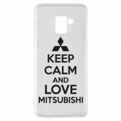 Чохол для Samsung A8+ 2018 Keep calm an love mitsubishi - PrintSalon