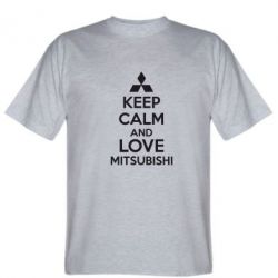 Чоловіча футболка Stedman Keep calm an love mitsubishi - PrintSalon