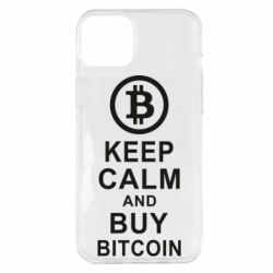 Чехол для iPhone 14 Plus Keep calm and by bitcoin - PrintSalon